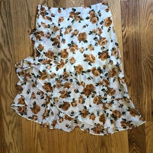 NastyGal floral skirt
